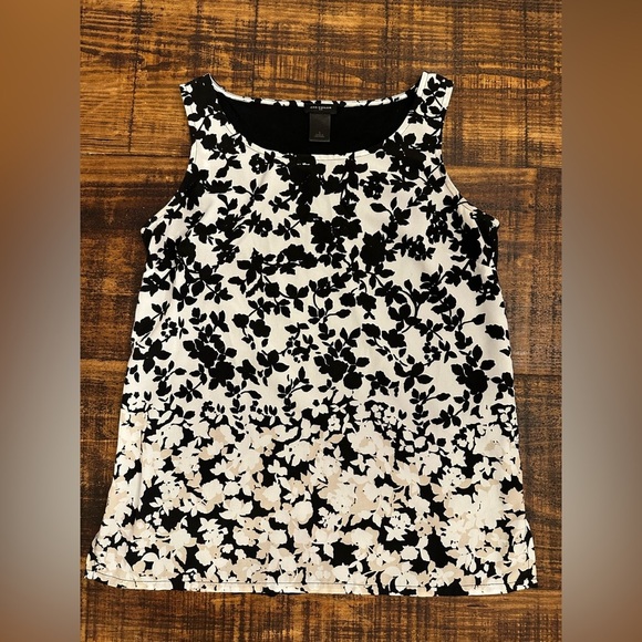 Ann Taylor Floral Sleeveless Blouse- Like New - Picture 2 of 4